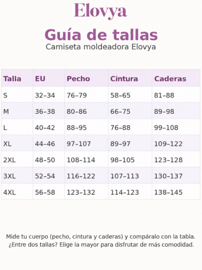 Camiseta moldeadora Elovya