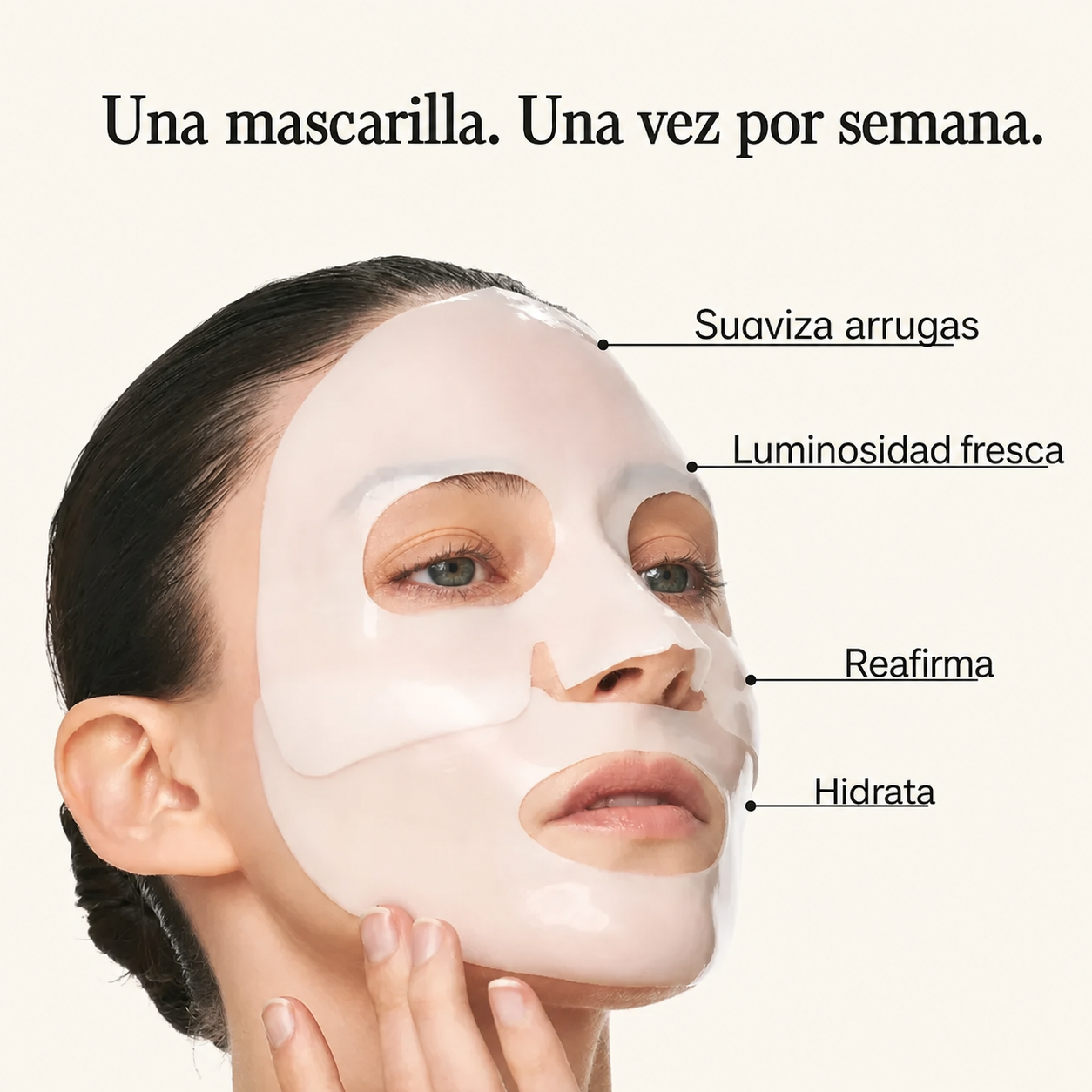 Mascarilla potenciadora de colágeno