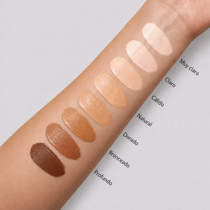 Corrector del tono corporal con efecto bronceado + brocha DE REGALO