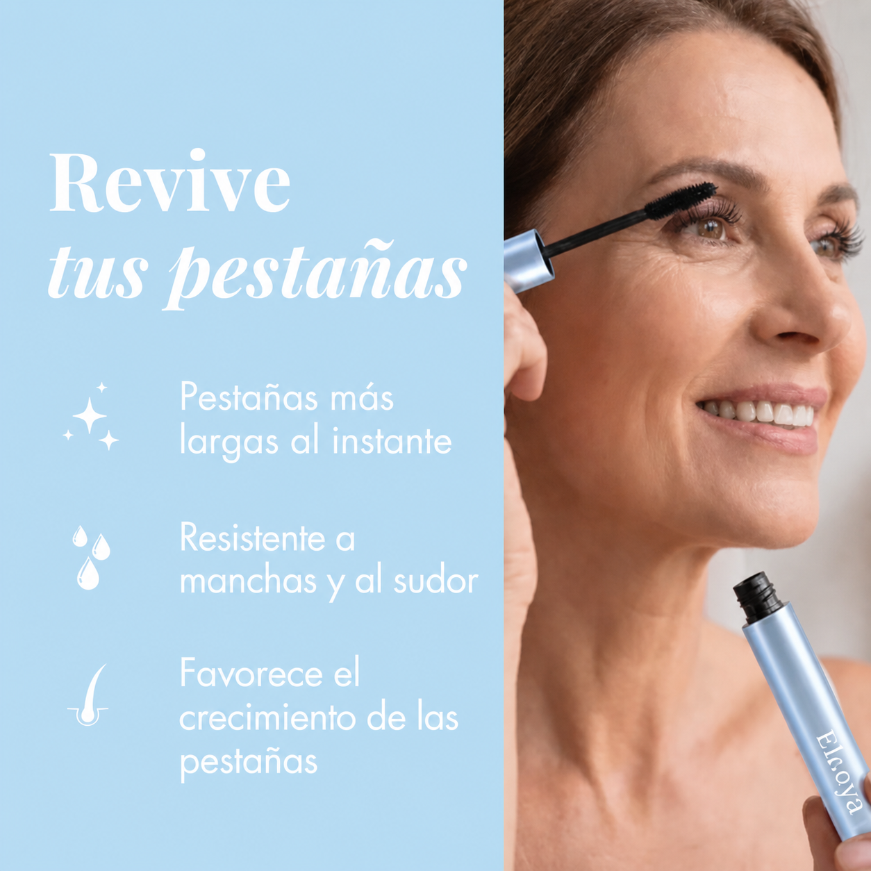 Máscara de pestañas con sérum de crecimiento