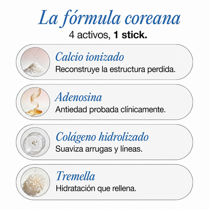 Stick antiedad de calcio y colágeno