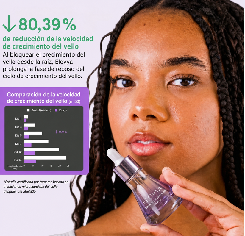 Inhibidor vegetal del crecimiento del vello