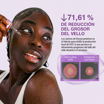 Inhibidor vegetal del crecimiento del vello
