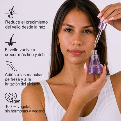 Inhibidor vegetal del crecimiento del vello