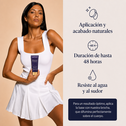 Corrector del tono corporal con efecto bronceado + brocha DE REGALO