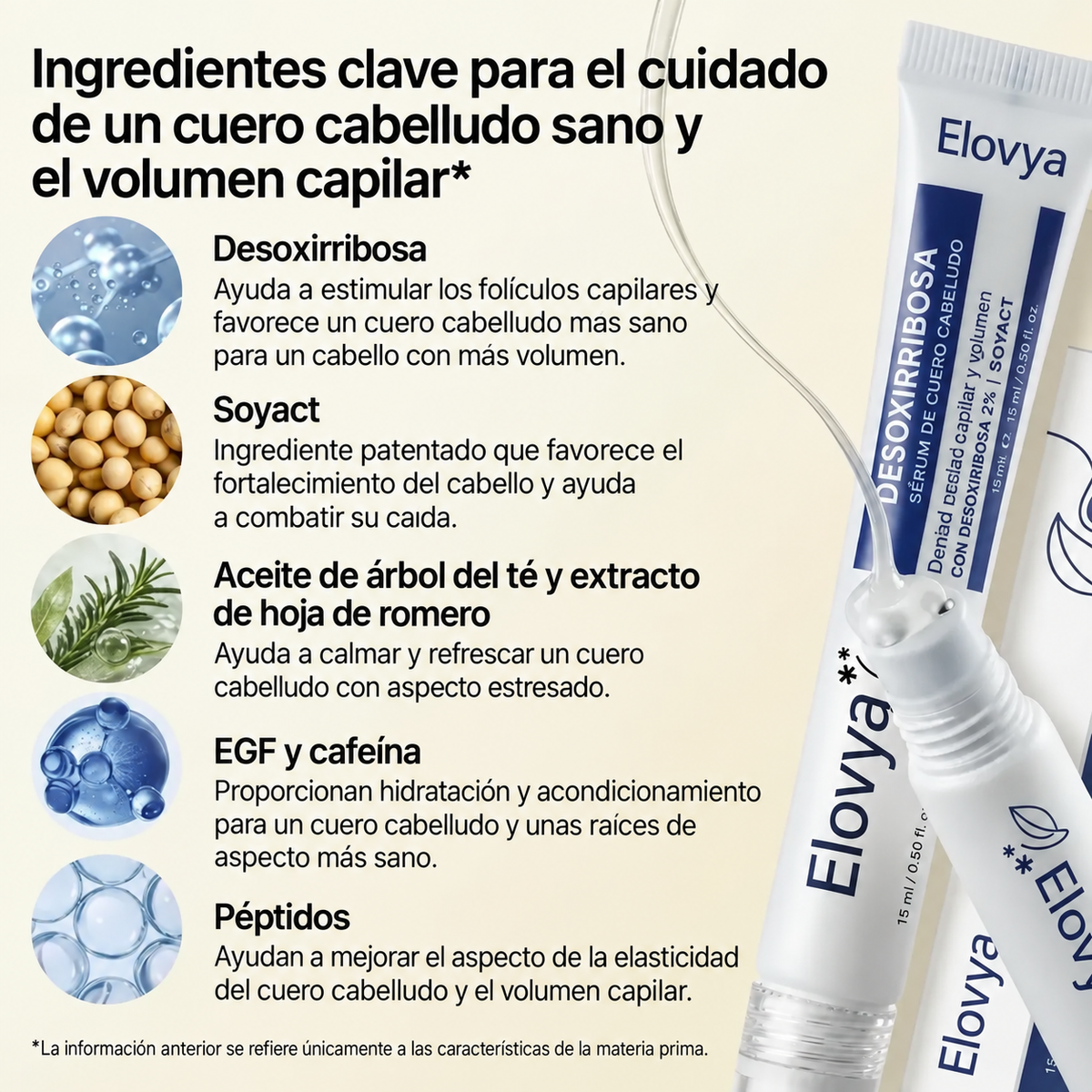 Sérum para el cuidado del cuero cabelludo