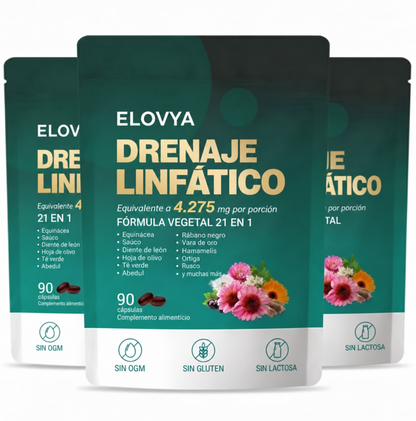 Cápsulas blandas Elovya® para el drenaje linfático