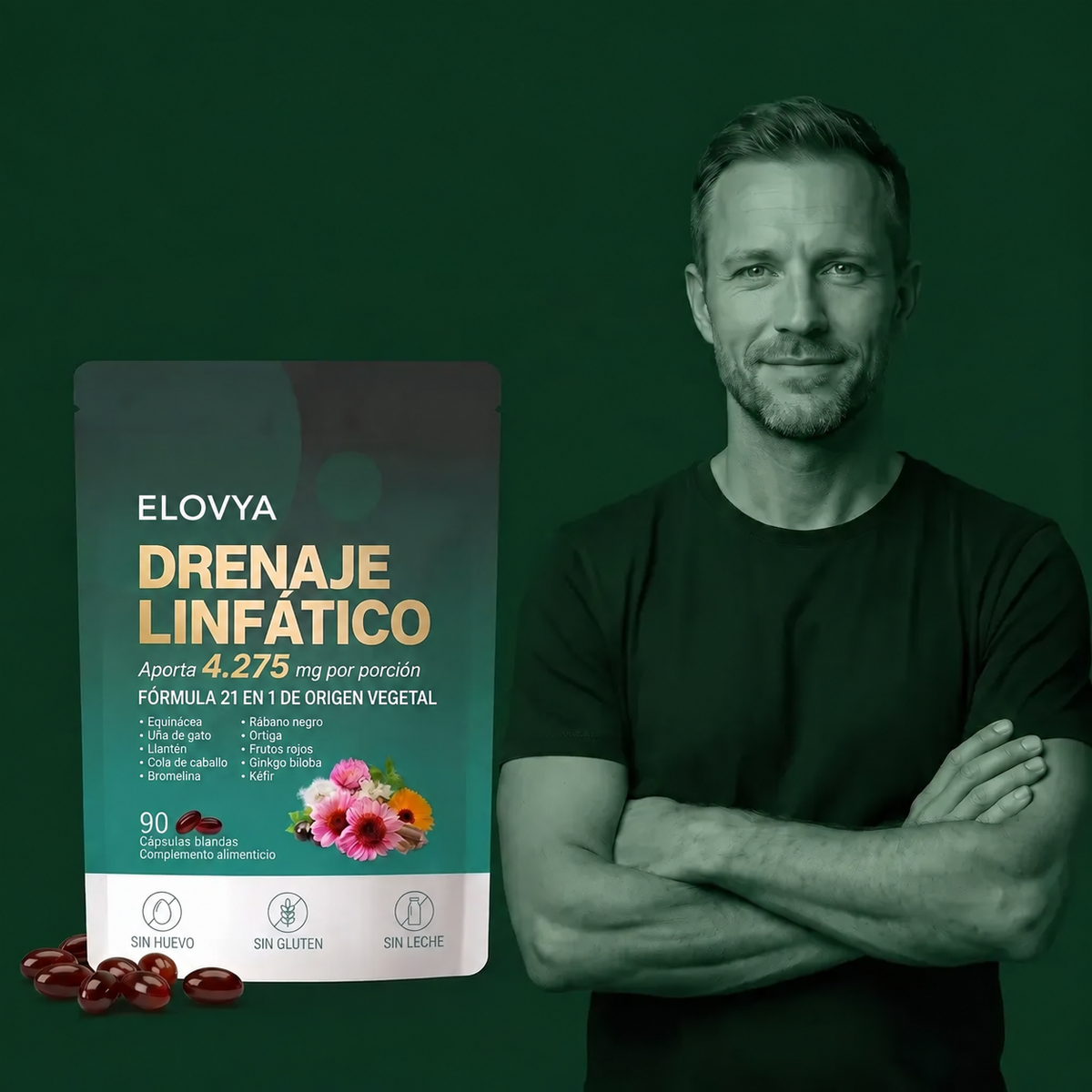 Cápsulas blandas Elovya® para el drenaje linfático