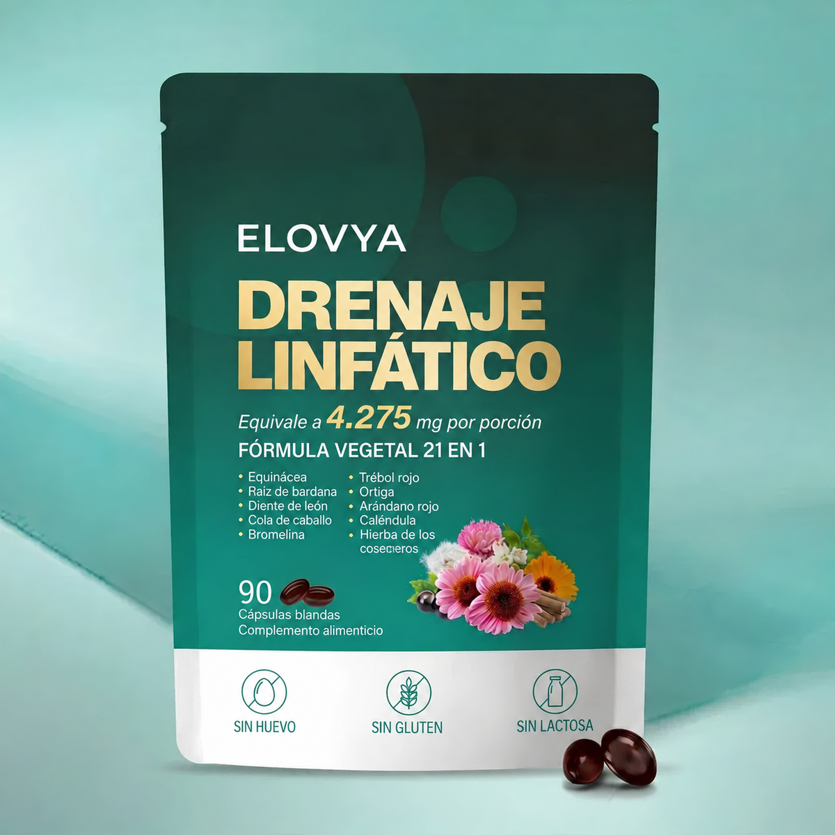 Cápsulas blandas Elovya® para el drenaje linfático
