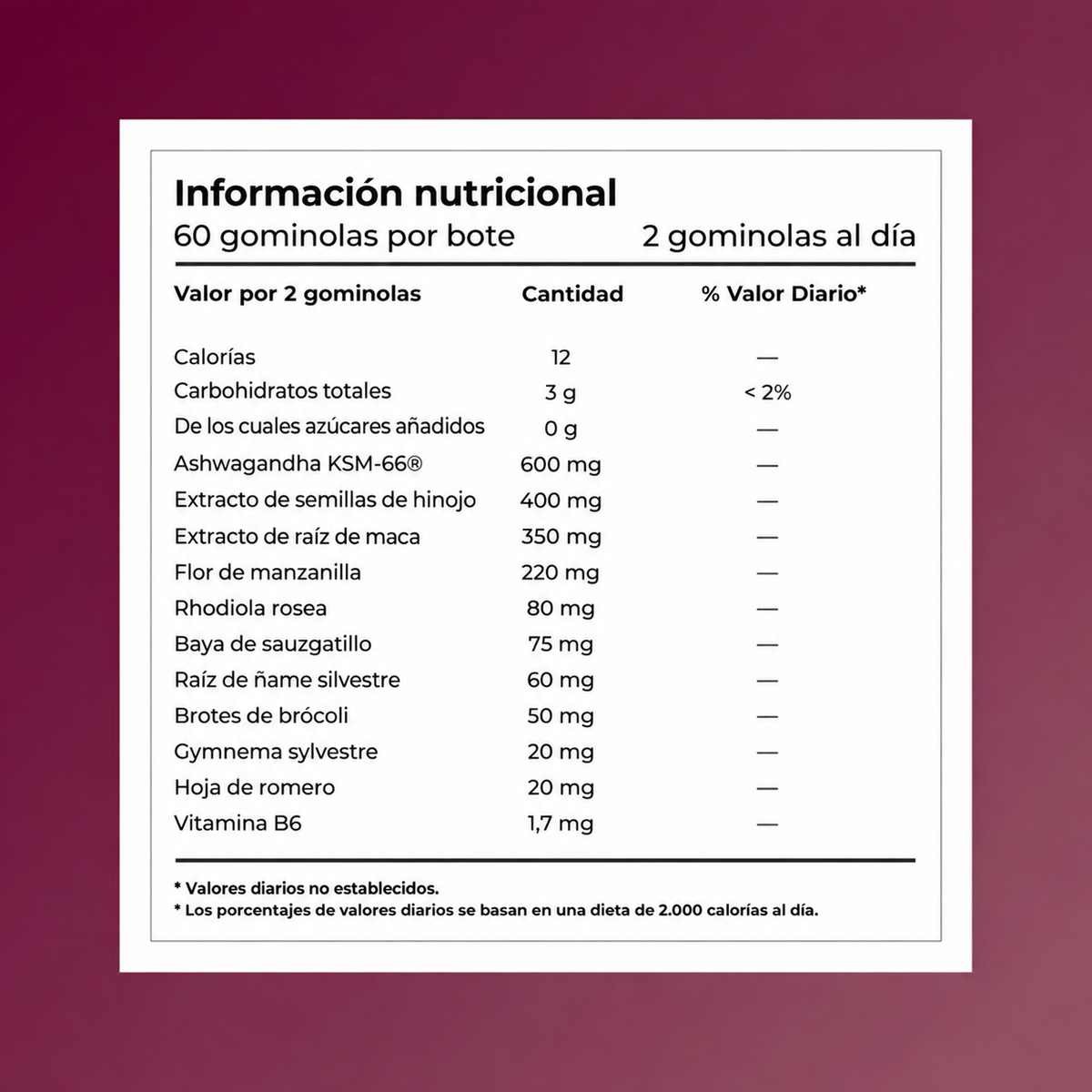 Gummies para el equilibrio hormonal