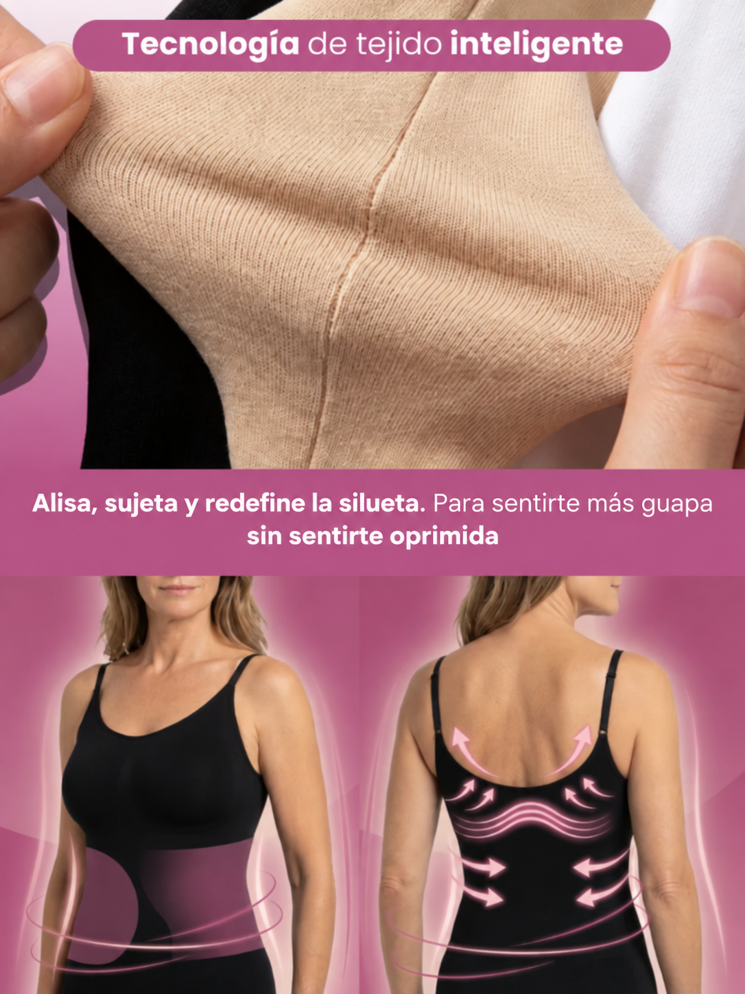 Camiseta moldeadora Elovya