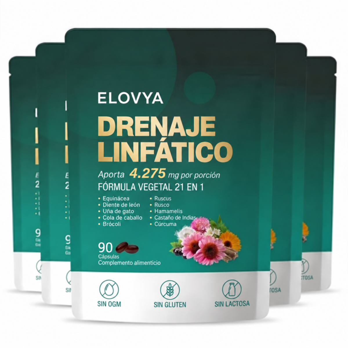 Cápsulas blandas Elovya® para el drenaje linfático