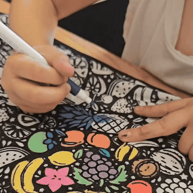 Manta creativa Elovya coloreada
